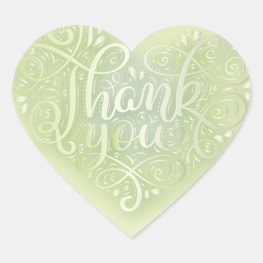 Inspirerend prijsopgave groen wordt geïnspireerd d hart sticker (Voorkant)