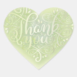 Inspirerend prijsopgave groen wordt geïnspireerd d hart sticker