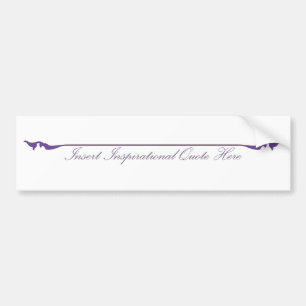 Inspirerend prijsopgave hier invoegen - Paarse Bumpersticker