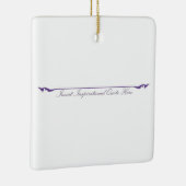 Inspirerend prijsopgave hier invoegen - Paarse Keramisch Ornament (Rechts)