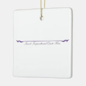 Inspirerend prijsopgave hier invoegen - Paarse Keramisch Ornament (Links)