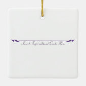 Inspirerend prijsopgave hier invoegen - Paarse Keramisch Ornament (Achterkant)