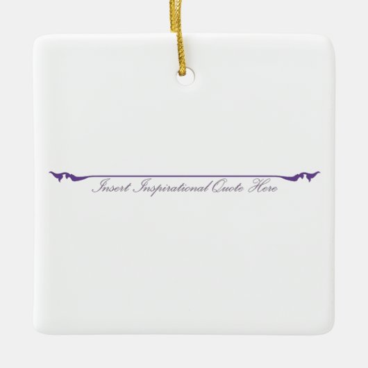 Inspirerend prijsopgave hier invoegen - Paarse Keramisch Ornament (Voorkant)