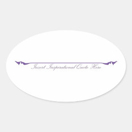 Inspirerend prijsopgave hier invoegen - Paarse Ovale Sticker