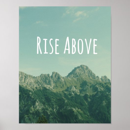 Inspirerend prijsopgave: hoger stijgen poster (Voorkant)