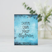Inspirerend prijsopgave: hou je dagdroom niet uit briefkaart (Staand voorkant)
