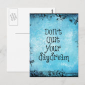 Inspirerend prijsopgave: hou je dagdroom niet uit briefkaart (Voorkant / Achterkant)