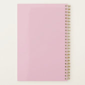 Inspirerend prijsopgave in roze en Oranje Planner (Achterkant)