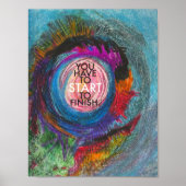 Inspirerend prijsopgave - Je moet beginnen met het Poster (Voorkant)