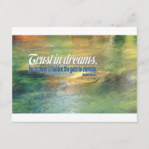 Inspirerend prijsopgave -- Kahlil Gibran Briefkaart