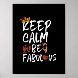 Inspirerend prijsopgave: kalm houden en geweldig z poster