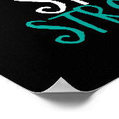 Inspirerend prijsopgave kalm houden Sterke overlev Poster (Hoek)