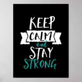 Inspirerend prijsopgave kalm houden Sterke overlev Poster