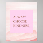 Inspirerend prijsopgave Kies altijd knoppen Poster (Voorkant)