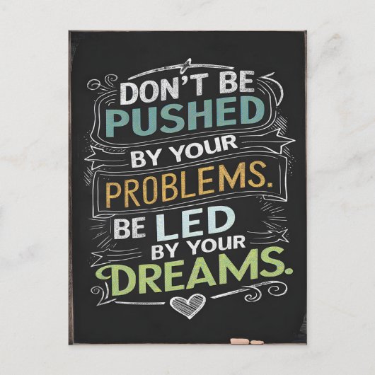 Inspirerend prijsopgave: laat u niet door uw briefkaart (Voorkant)