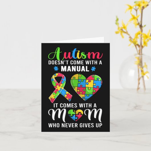 Inspirerend prijsopgave — Mam Autism Awareness Wo Kaart (Gele Bloem)