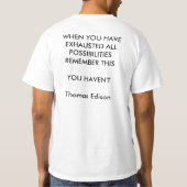 Inspirerend prijsopgave mannen t-shirt (Achterkant)