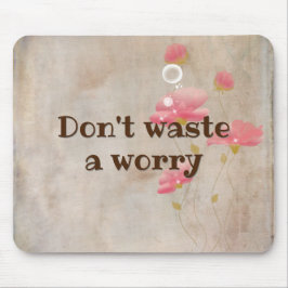 Inspirerend prijsopgave met bloemen muismat