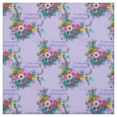 Inspirerend prijsopgave met bloemen stof (Swatch)