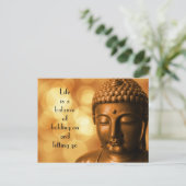 Inspirerend prijsopgave met een Boeddha-Afbeelding Briefkaart (Staand voorkant)