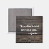 Inspirerend prijsopgave | Motivatie Goethe Magneet (Voorkant / Achterkant)