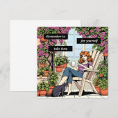 Inspirerend prijsopgave | Neem de tijd voor jezelf (Voorkant / Achterkant)