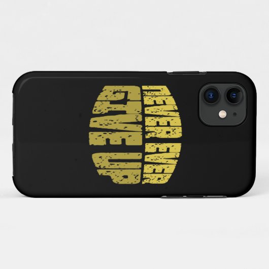 Inspirerend prijsopgave - nooit opgeven Case-Mate iPhone case (Achterkant (horizontaal))