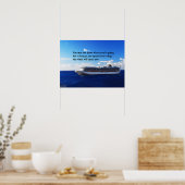 Inspirerend prijsopgave Op weg naar leven Poster (Keuken)