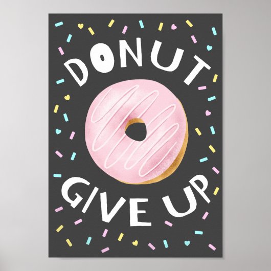 Inspirerend prijsopgave opgeven poster (Voorkant)