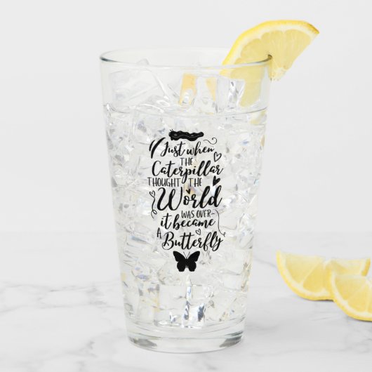 Inspirerend prijsopgave positieve denking bevestig glas (Achterkant ijs)