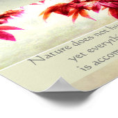 inspirerend prijsopgave poster natuur kunst (Hoek)