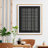 Inspirerend prijsopgave | Retro Black White Typogr Poster