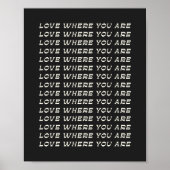 Inspirerend prijsopgave | Retro Black White Typogr Poster (Voorkant)