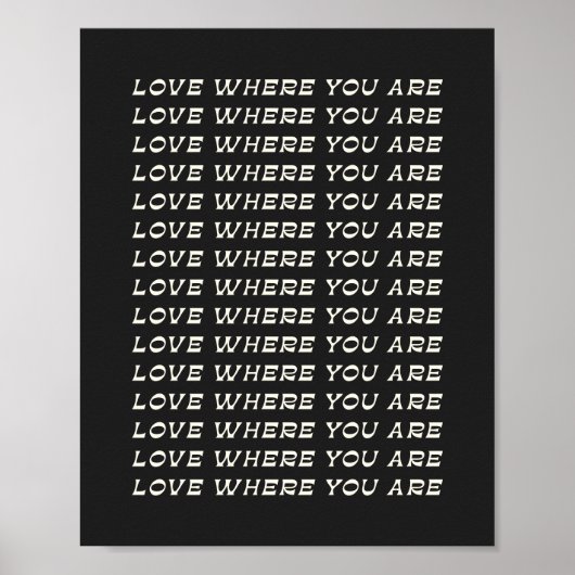 Inspirerend prijsopgave | Retro Black White Typogr Poster (Voorkant)