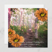 Inspirerend prijsopgave, "routes" bedankkaart (Voorkant / Achterkant)