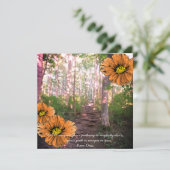 Inspirerend prijsopgave, "routes" bedankkaart (Staand voorkant)