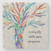 Inspirerend prijsopgave stenen onderzetter (Voorkant)