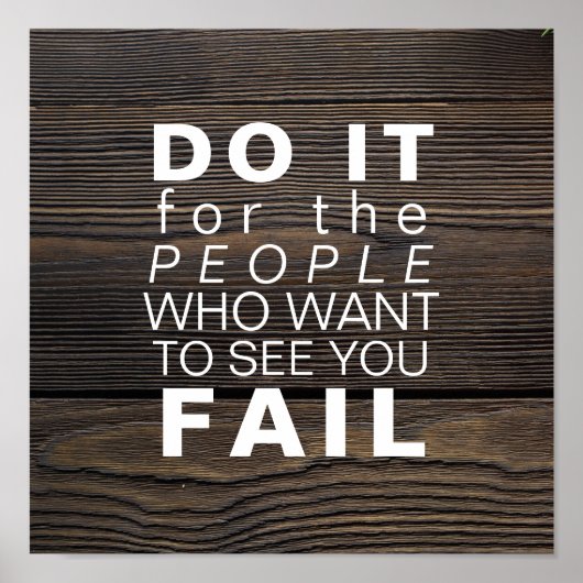 Inspirerend prijsopgave | Succes Motivatie doelste Poster (Voorkant)