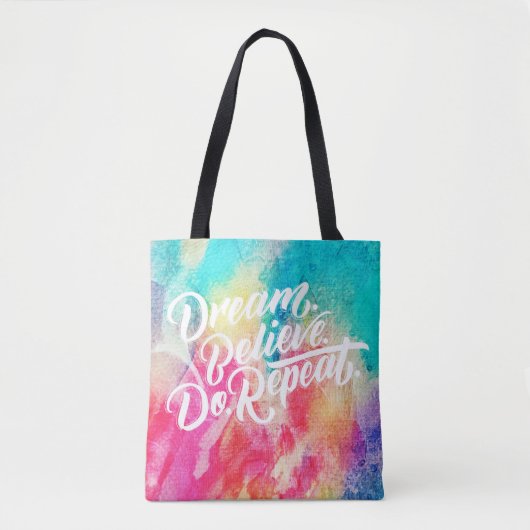 Inspirerend prijsopgave tote bag (Voorkant)