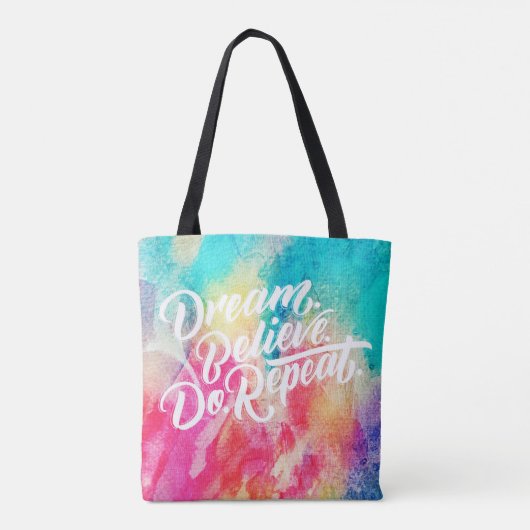 Inspirerend prijsopgave tote bag (Achterkant)