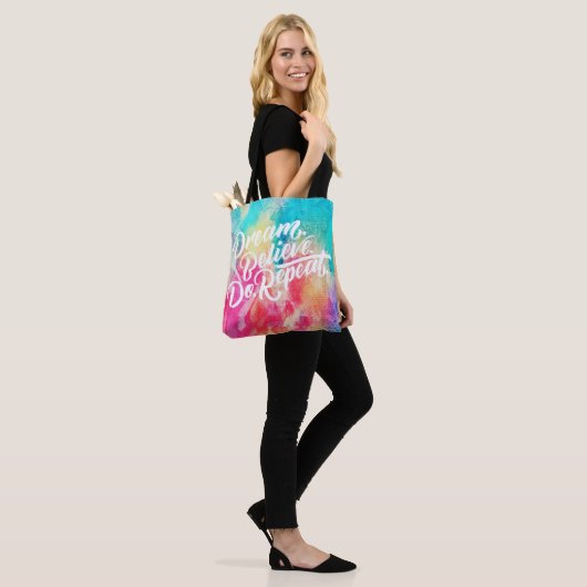 Inspirerend prijsopgave tote bag (Op model)
