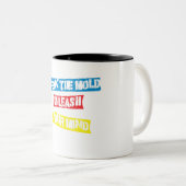 Inspirerend prijsopgave tweekleurige koffiemok (Voorkant rechts)