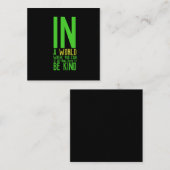 Inspirerend prijsopgave vierkante visitekaartje (Voorkant / Achterkant)