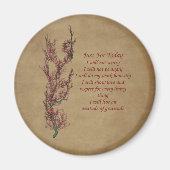 Inspirerend prijsopgave voor bloemen magneet (Voorkant)