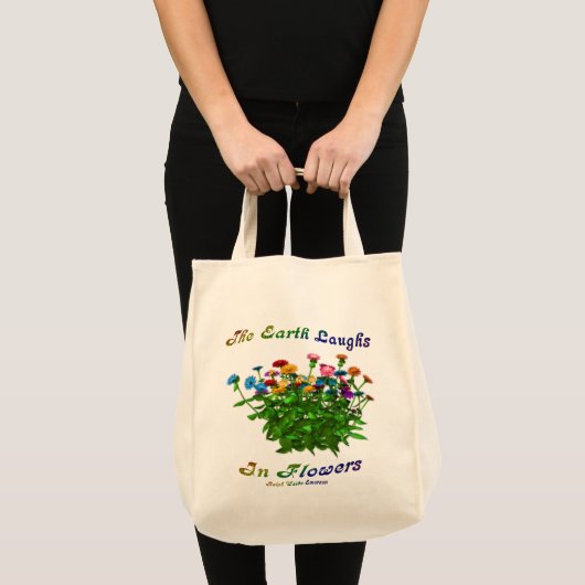 Inspirerend prijsopgave voor bloemen tote bag (Voorkant (product))