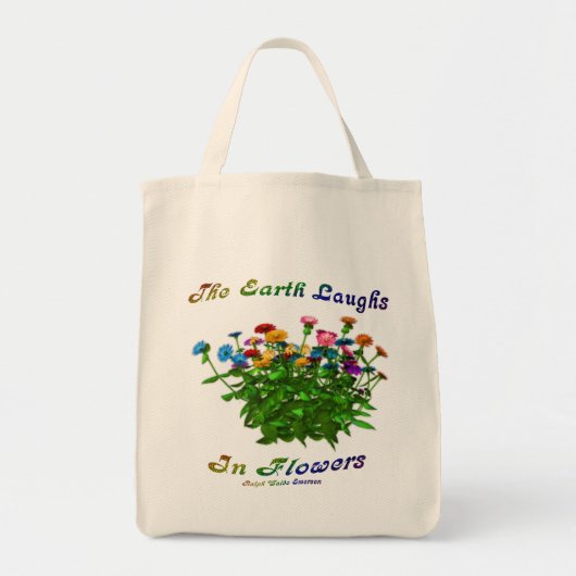 Inspirerend prijsopgave voor bloemen tote bag (Voorkant)