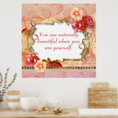 Inspirerend prijsopgave voor de muur — Schoonheid Poster (Keuken)