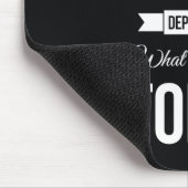 Inspirerend prijsopgave voor de toekomst zwart muismat (Hoek)