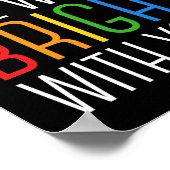 Inspirerend prijsopgave voor geestelijke gezondhei poster (Hoek)