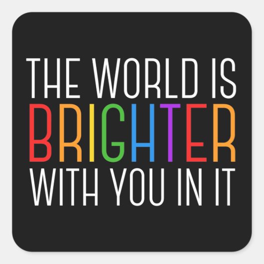 Inspirerend prijsopgave voor geestelijke gezondhei vierkante sticker (Voorkant)